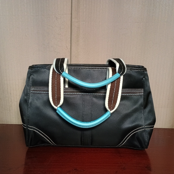 Coach Hampton Sateen Satchel - Picture 3 of 6